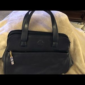 Gianni Bernini Black Leather Handbag